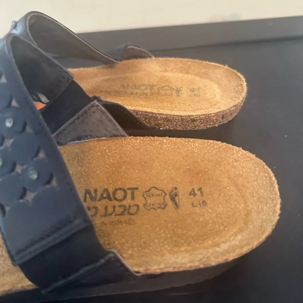 Naot Susan Women's Sandals Size 10.5 Black